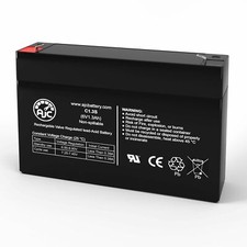Ajc Battery 6 Volt 1.2ah 6v 1.3ah Sealed Lead Acid Replacement Battery