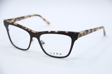 NEW L.A.M.B. LAMB LA022 BROWN B:39 TORT AUTHENTIC DESIGNER EYEGLASSES 51-16