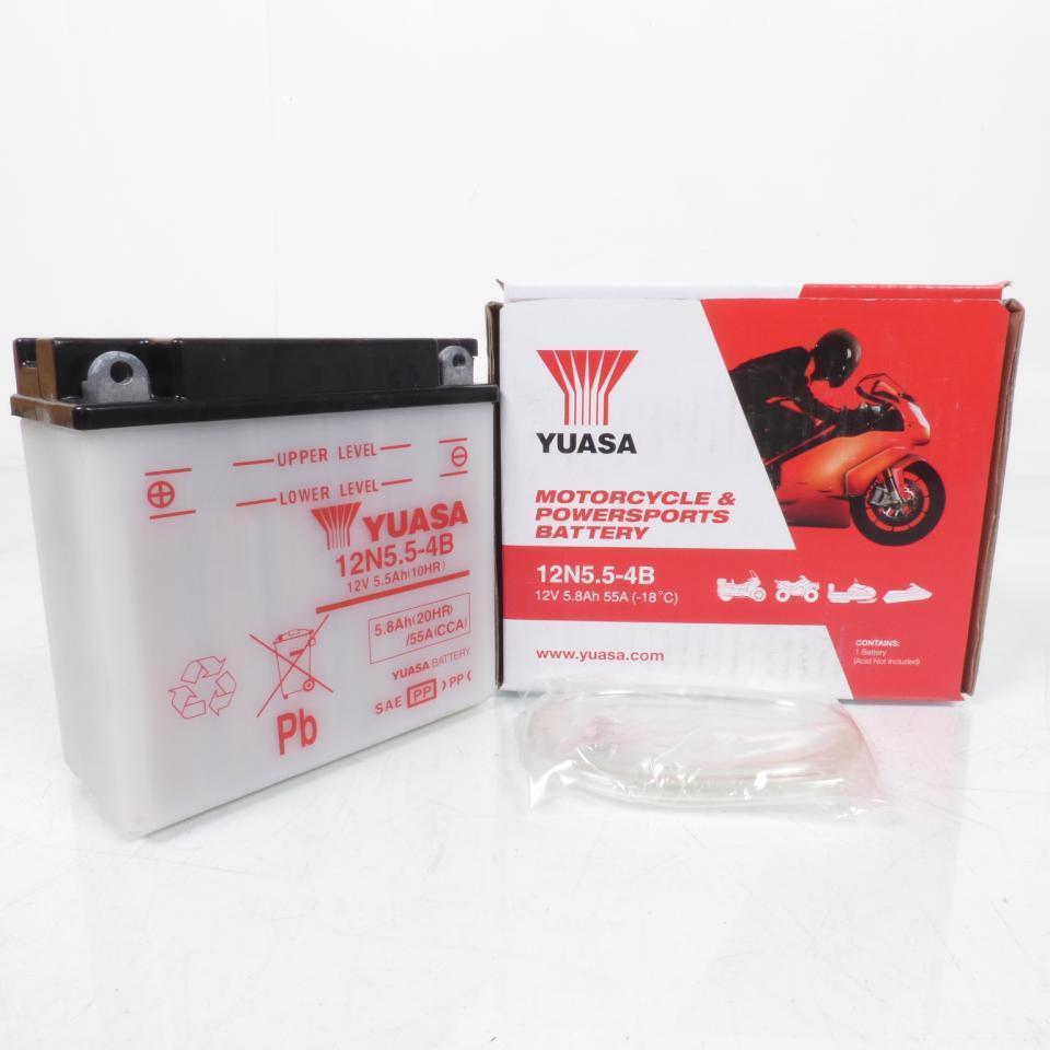 Batterie Yuasa 12V 5.5Ah pour moto Yamaha TZR 125 RR des années 1994 à 1999 YB5L-B