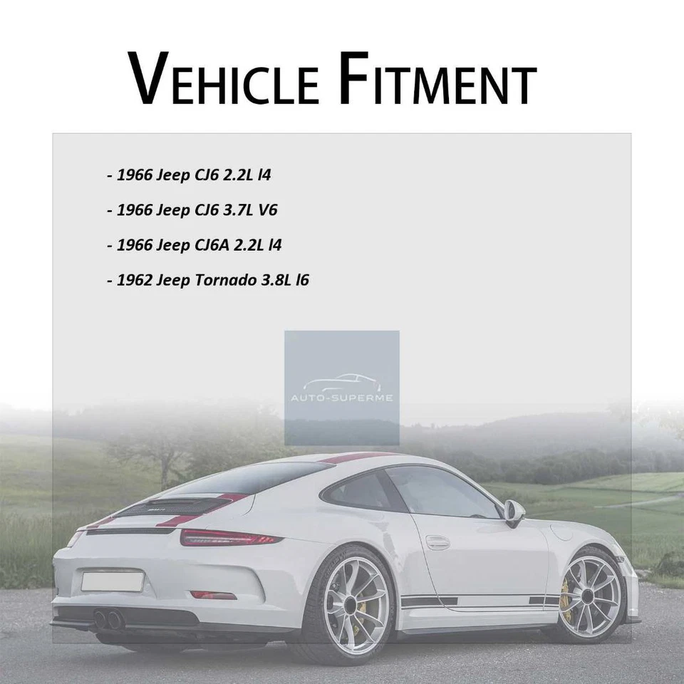 Kit de manguera de freno delantera trasera 4x para Jeep CJ6A 1966 2,2 L Dorman Foto 3 de 4