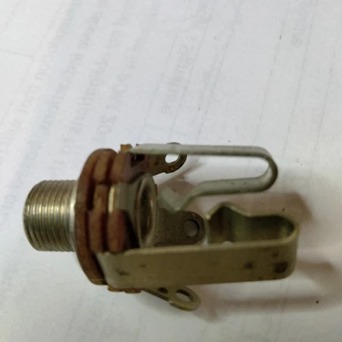 1960s Gibson  input jack for ES-345 and 355. It is a srereo jack and has 2 cord