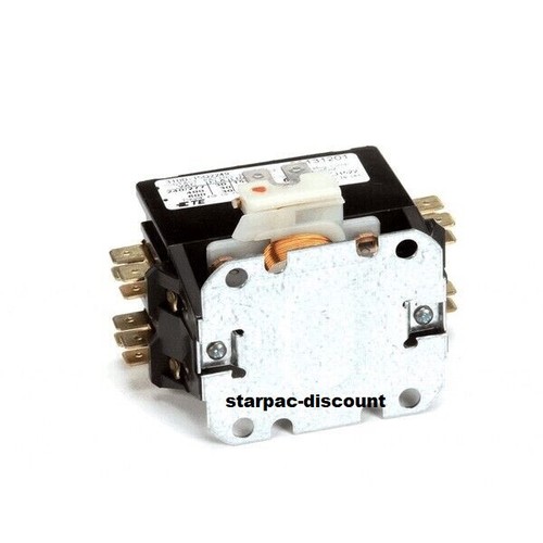 Genuine OEM Pitco 60131201 Contactor, 24V Coil, 50/60HZ, 30A, 2 Pole