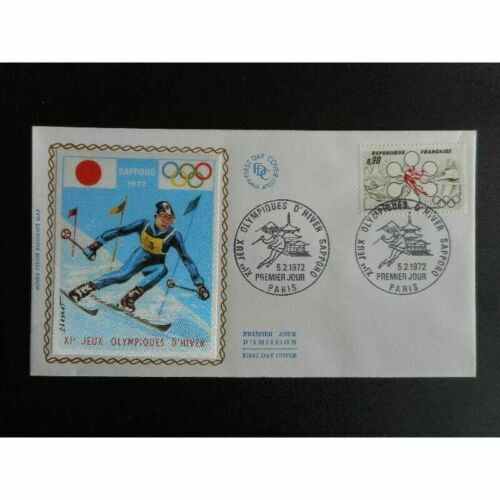 carte 1er jour jeux olympiques hiver ski de fond 73 Les Saisies 1991