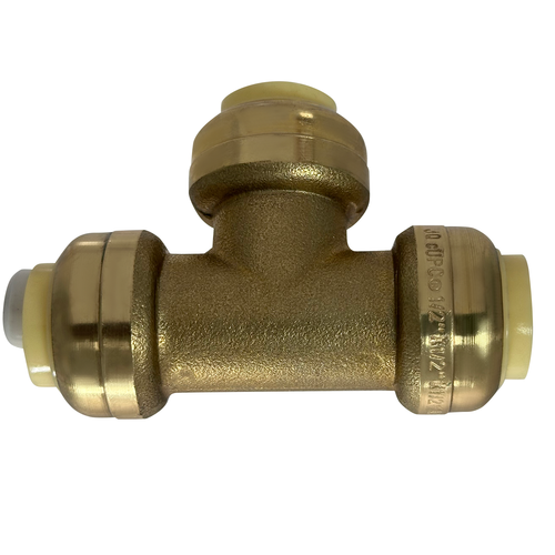 25 Pcs XFITTING 1/2" Push Fit Tee Fittings, 1/2" Push to Connect Tee, Lead Free - Picture 2 of 7