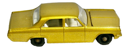 VINTAGE MATCHBOX #36 GOLD OPEL DIPLOMAT MADE IN ENGLAND BY LESNEY 1966 - 1969