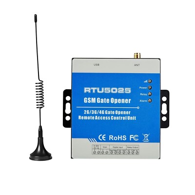 RTU5025 4G GSM Gate Opener, GSM Remote Switch Door Opener SMS Door Control