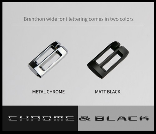 3G Brenthon Hood Trunk Fender Wide Emblem Matt Black For 2016~2024+ Kia Sorento - Picture 8 of 21