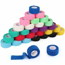 30 Pack 1" in Self Adhesive Cohesive Bandage Stretch Wrap First Aid Elastic Tape