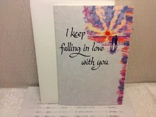 BLUE MOUNTAIN ARTS LOVE GREETING CARD New w/Envelope "Keep falling in Love with"