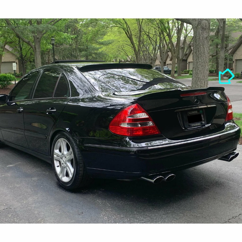 Alerón trasero de maletero 284FC para Mercedes Benz E W211 2002~2008 sedán Foto 2 de 4