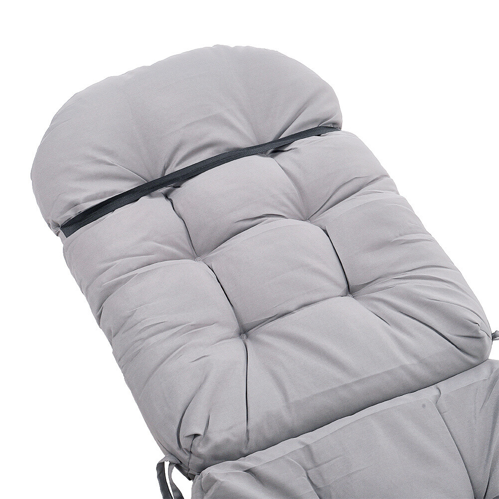 Garden Rocking Deck Chair High Back Seat Pad Outdoor Waterproof