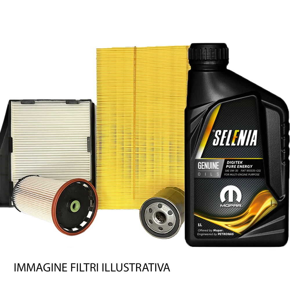 KIT 4 FILTRI 4 LT OLIO 5W40 TAGLIANDO LANCIA MUSA 1.3 MultiJet 70 Cv - Foto 14