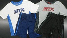 Boys STX 36 Assorted Short Sleeve Shirt W/Shorts 2PC. Sets Sizes 8, 10  12