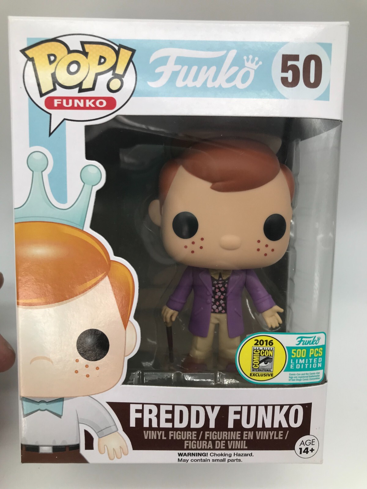 En Oferta Funko Pop! Vinilo: Freddy Funko (Como Willy Wonka) - San Diego Comic Con 500 Piezas