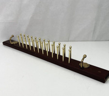 Wooden Necktie holder 24 Pegs with Two Hooks Wall Hanging