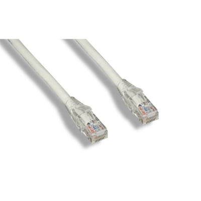 PTC Cat 6 UTP Patch Cable With Clear Boots White Color