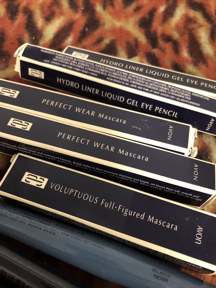 Avon Perfect Mascara Black 8 Pc Lot Hydro Liner Liquid Gel Voluptuous - Image 3 of 4