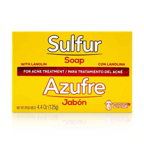 GRISI SCHWEFELSEIFE✅ AKNE BEHANDLUNG RIEGEL 4,4 Unzen/Jabon Azufre Para Akne - Bild 1 von 3