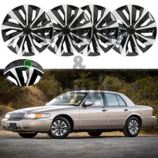 16" Set of 4 Wheel Covers Full Rim Snap On Hub Cap R16 For Mercury Grand Marquis