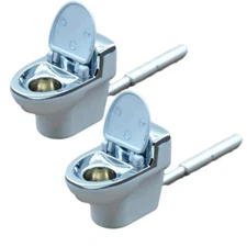 2PCS Cool Toilet Smoking Pipe Bowl Durable Smoke Cigarette Tobacco Cigar Collect