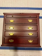 CONCORD DOLLHOUSE MINIATURE BEAUTIFUL BURGANDY DRESSER #6221, MINT, NICE!!