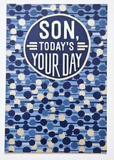 Happy Birthday SON /Greeting Card Large Format incl. Envelope 8 5.5" 