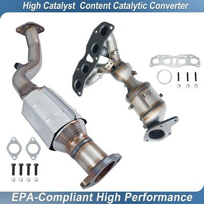 #ad 2x Front Rear For Nissan Rogue 2008 2013 2.5L Catalytic Converter High Quality $167.81