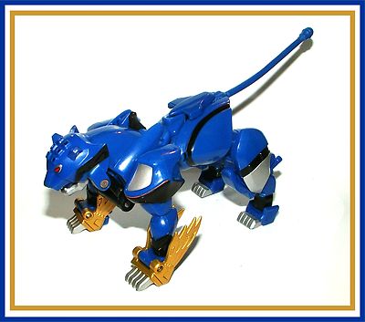 Power Rangers Jungle Fury _ Blue Armored Jaguar Ranger _ Complete