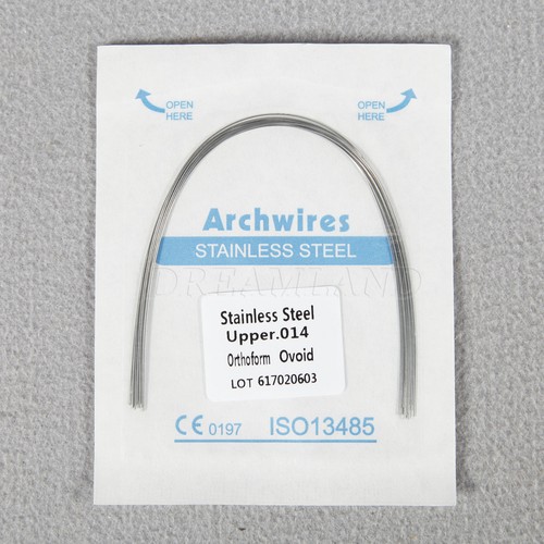 100 PIEZAS Alambre Arco Redondo Ovoide de Ortodoncia Dental Acero Inoxidable Forma de 10 Paquete SA - Imagen 12 de 32