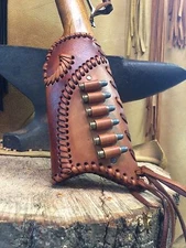 Leather Gunstock Cover shell Holder Winchester Marlin Rossi Henry Uberti Stoeger