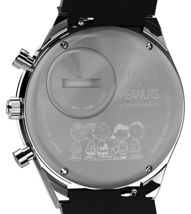 Timex Black Mens Chronograph Watch X Peanuts Snoopy