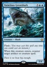 MTG Magic the Gathering Voracious Greatshark (600/789) Foundations LP