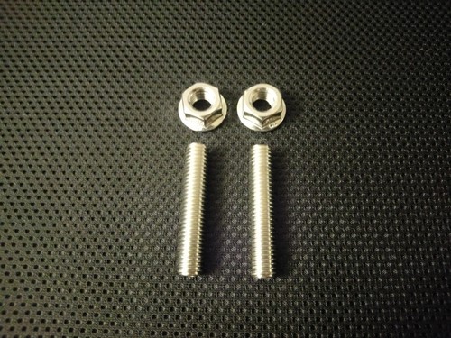 Metric Stainless steel exhaust studs manifold studs with flange nuts M6 M8 M10 - Picture 2 of 9