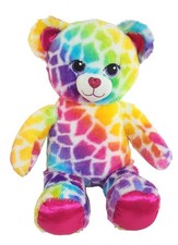 Build-a-Bear Workshop BABW Rainbow Safari Giraffe Teddy Bear Plush Stuffed Anima