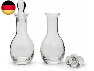 DUETTO, 2-tlg. Set. Öl-Essig Karaffe, Flasche, Glas, Design, von RCR Italien, 