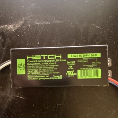 Hatch LC22-0350P-120-D Constant Current Output LED Driver 12V 0.35A