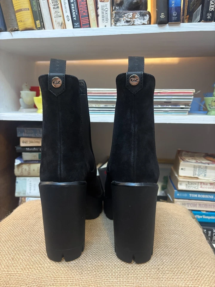 Giuseppe Zanotti 麂皮绒皮革厚底 Tonix 高跟鞋 尺寸 36 $1195 — 第 3/4 张图片