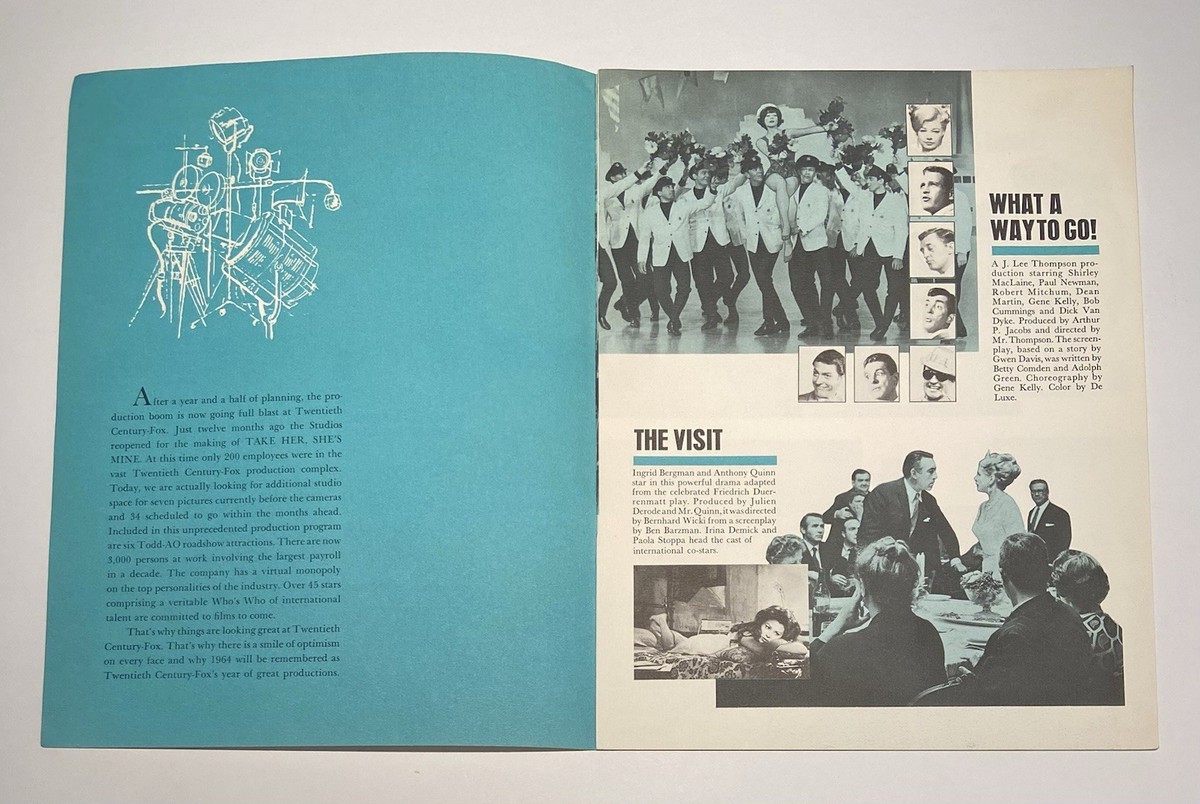 20TH CENTURY-FOX - Rare 1964 Coming Film Releases 12-Page MOVIE