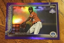 2025 Topps Pro Debut - Emiliano Teodo #PD-95 Purple Foil 272/299 Prospect