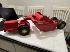 Vintage 1950's Doepke Heiliner 29" Red Pressed Steel Earth Mover Grader Truck