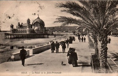 Old postcard - NICE - Le Palais de la Jetée-Promenade