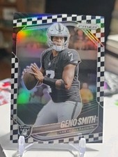2025 Panini Prizm Geno Smith Black & White Checkerboard Prizm Color Match!