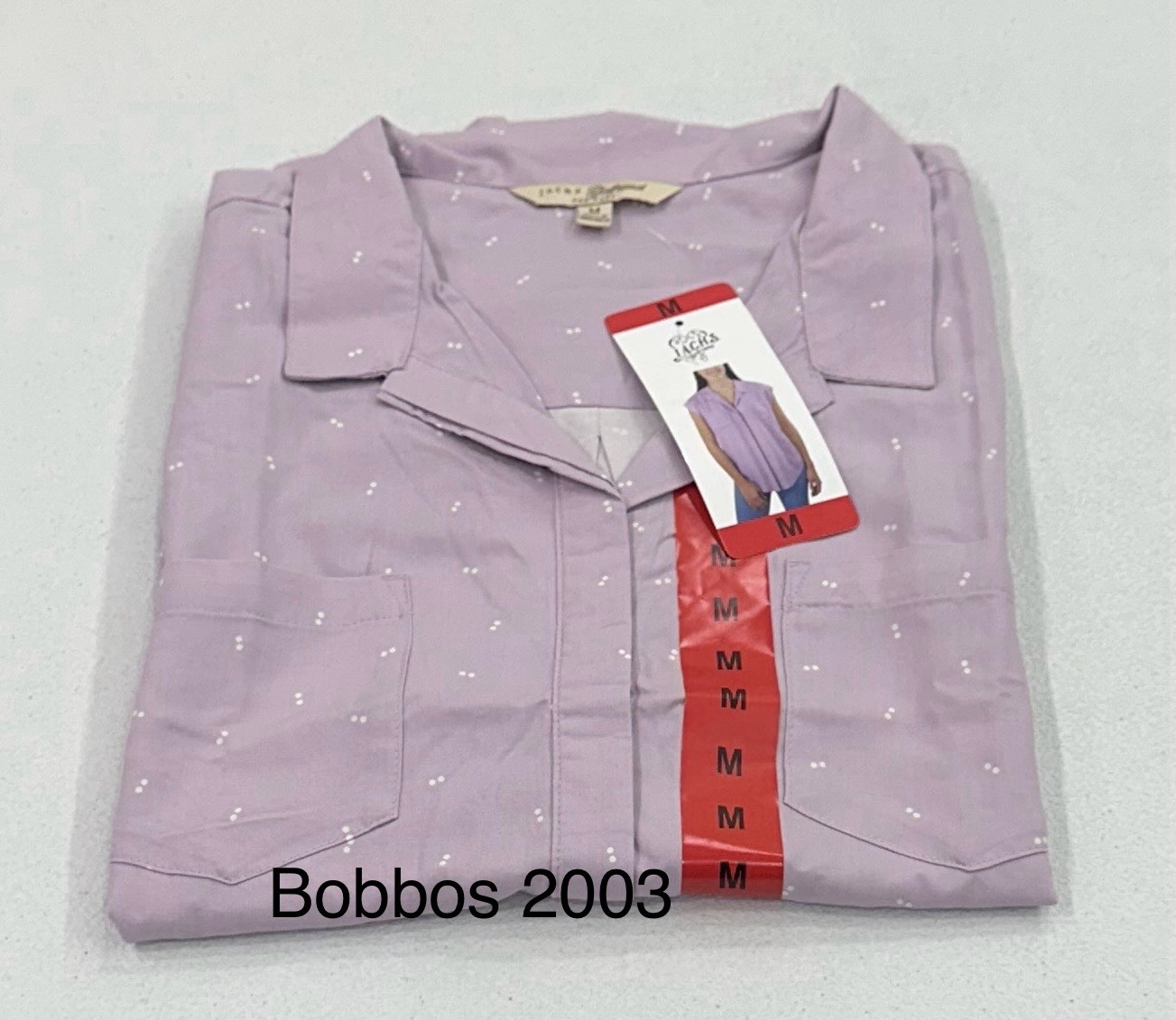 Jachs Girlfriend Women's Button Front Cap Sleeve Blouse, Purple, Size M