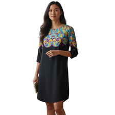 Y2K Retro Banana Republic Artsy Boho Sheath Dress Womens Small Baroque Chic 