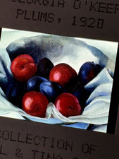 Georgia O'Keeffe  "Plumbs 1920"  35mm Modern Art Slide  w free shipping