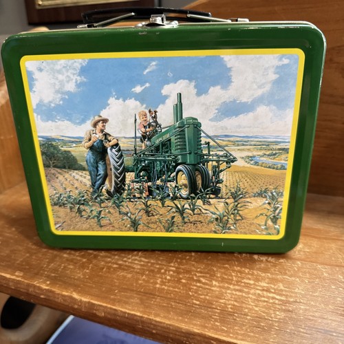 John Deere “Lunchtime” Collectible Lunch Tin Box 7.5"W x 6"H x 3"D