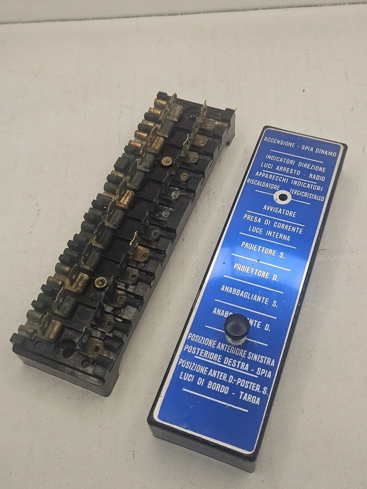 LANCIA Appia III, Coupé, Convertibile 1960> FUSES BOX scatola fusibili ORIGINAL Foto 3 de 4