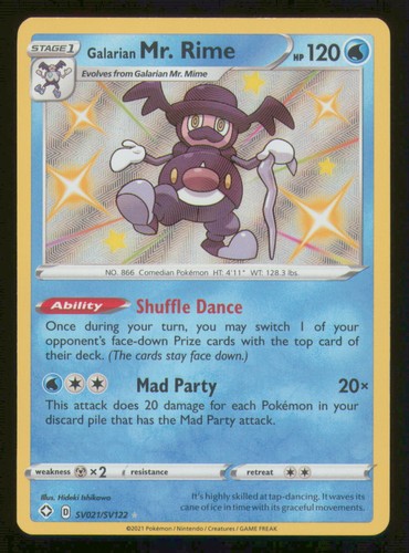 Galarian Mr. Rime Holofoil [Shining Fates: Shiny Vault - SV021/SV122] LP