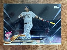 2018 Topps Update Black #US122 Jesus Aguilar HRD 27/67 Brewers