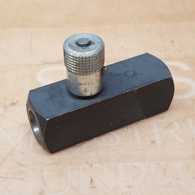 Parker F620S-V Flow Control Valve, 5000PSI, 5 GPM, Thread- 6 SAE - USED